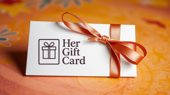 her gift card